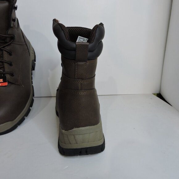 Brahma Vertex Men's 8" Steel Toe Slip and Oil Resistant Brown Work Boots Size 7 - Picture 5 of 6
